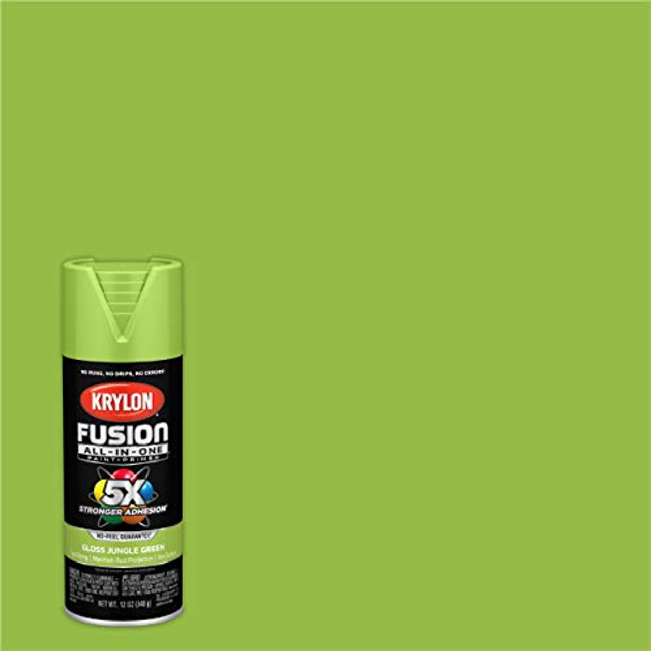 Krylon Fusion K02712007 All-In-1 Spray Paint for In/Outdoor, Gloss Jungle Green - Image 2