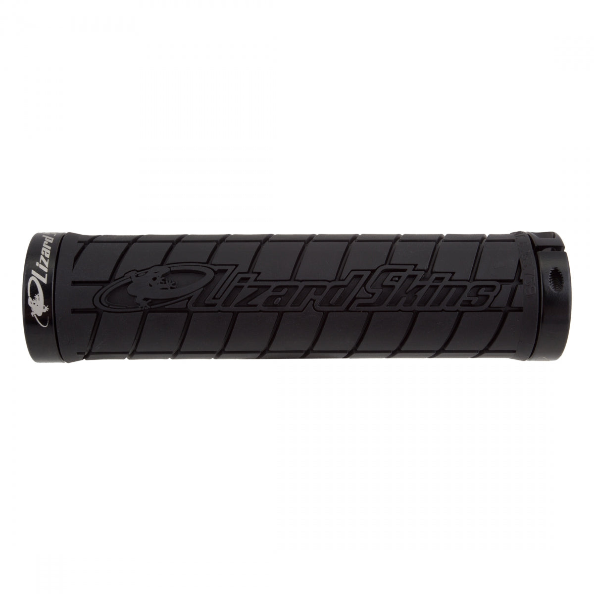 Lizard Skins Logo Lock On Grips Dual Lock On Black w/ Black Clamps 130mm