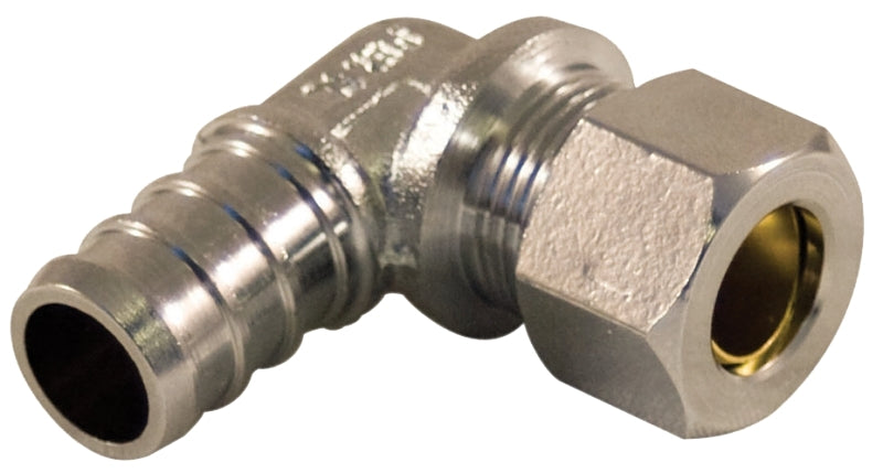 aqua-dynamic 9282-132 Angle Connector, 1/2 x 3/8 in, PEX x Compression