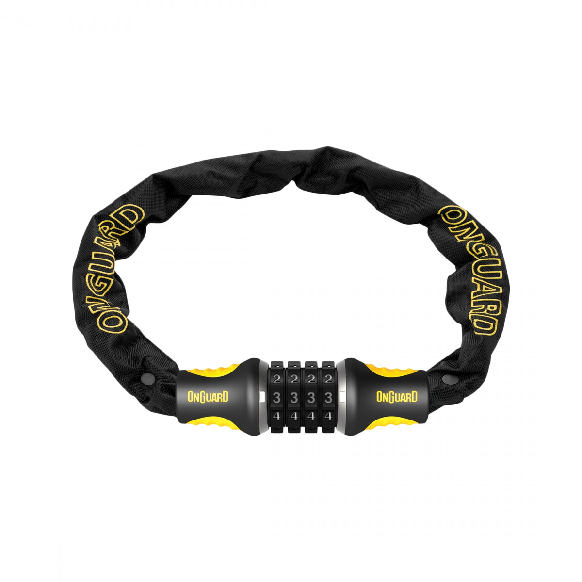 Onguard Combination Chain Lock 4mm 4`/122cm Black Titanium Reinforced