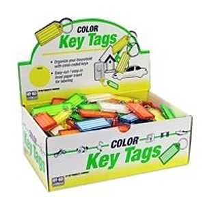 Hy-Ko KB140-100 Key Identification Tag, Plastic, 100/PK