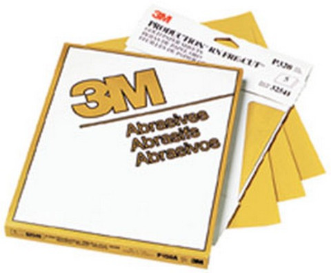 3M 9" X 11" P320A Production Resinite Gold Sheet (2541)