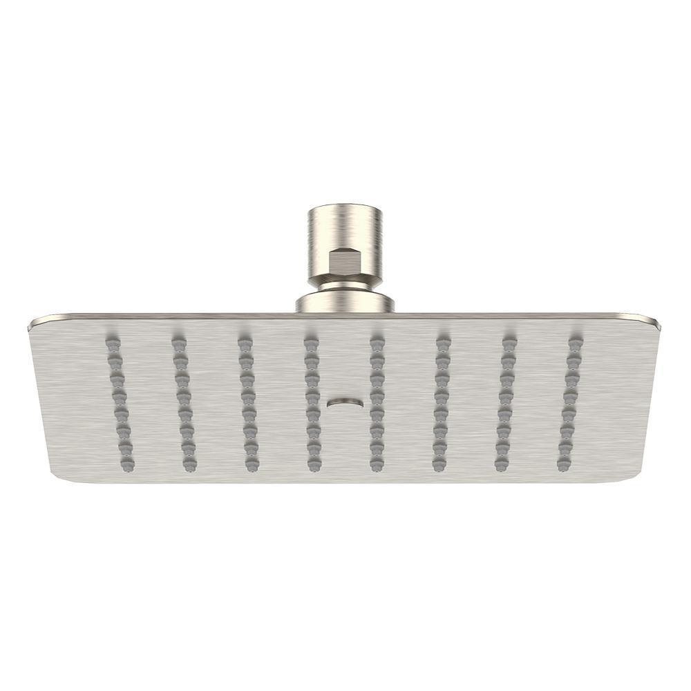 Piano 1-Pattern 1.75 GPM 7.87 in. Ceiling Mount Square Shower Head in Brushed Nickel