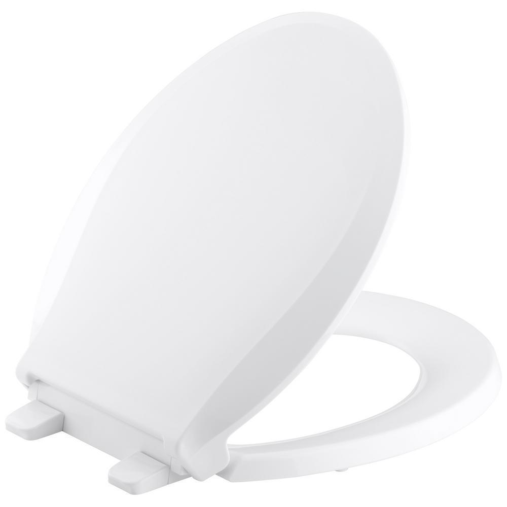 Cachet Round Closed Front Toilet Seat with Q3 Advantage in White