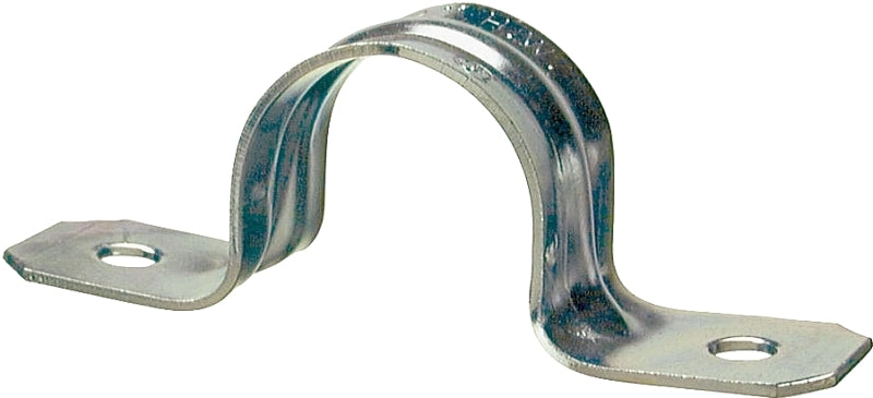 Halex 61225 Conduit Strap, 2-1/2 in, 1 in L, Steel, Galvanized