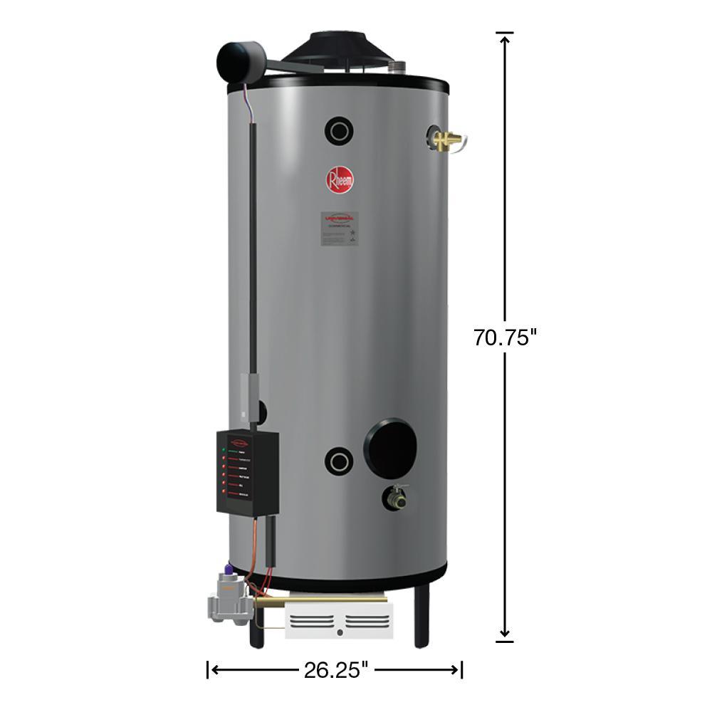 Commercial Universal Heavy Duty 65 Gal. 399.9K BTU Natural Gas ASME Tank Water Heater
