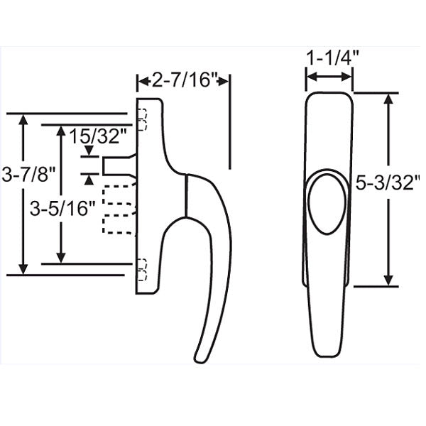 Tilt and Turn Handle 40-1000
