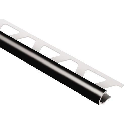 Schluter Systems Rondec 0.25-in W x 98.5-in L Black Color-coated Aluminum Bullnose Tile Edge Trim