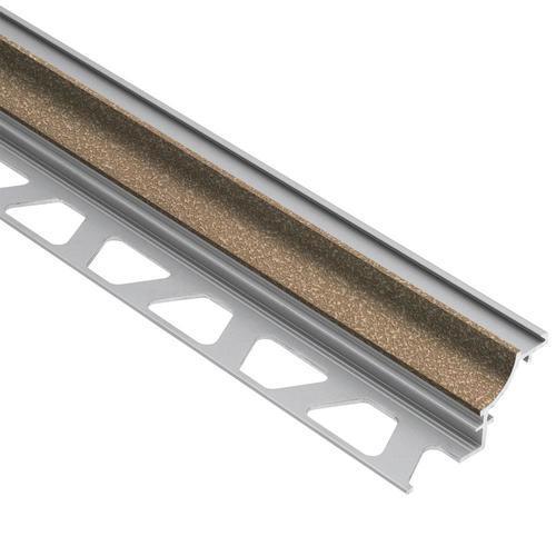 Schluter Systems Dilex-AHK 0.563-in W x 98.5-in L Beige Textured Color-Coated Aluminum Tile Edge Trim