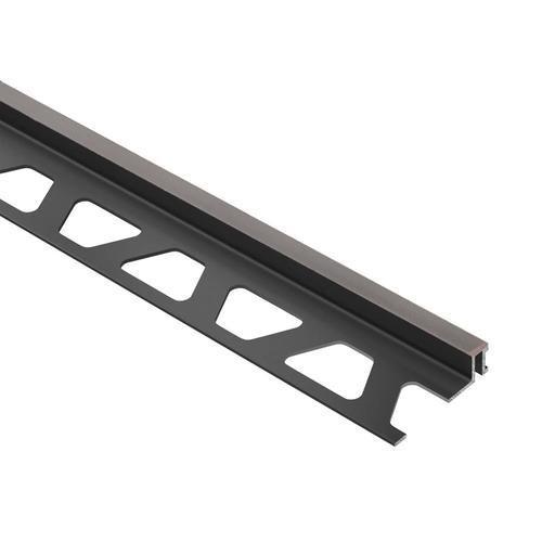 Schluter Systems Dilex-BWA 0.313-in W x 98.5-in L Dark Anthracite PVC Tile Edge Trim