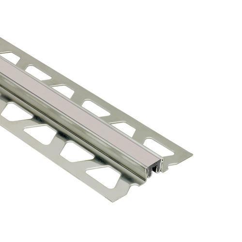Schluter Systems Dilex-KSN 0.375-in W x 98.5-in L Stone Grey Steel Tile Edge Trim