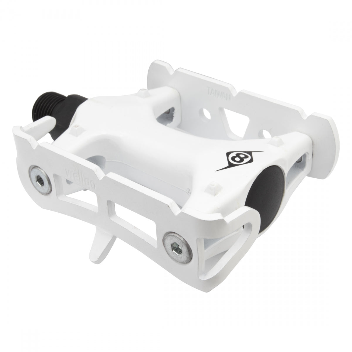 Origin8 Pro Lite Track Platform Pedals 9/16" Chromoly Axle Alloy Body PC-White