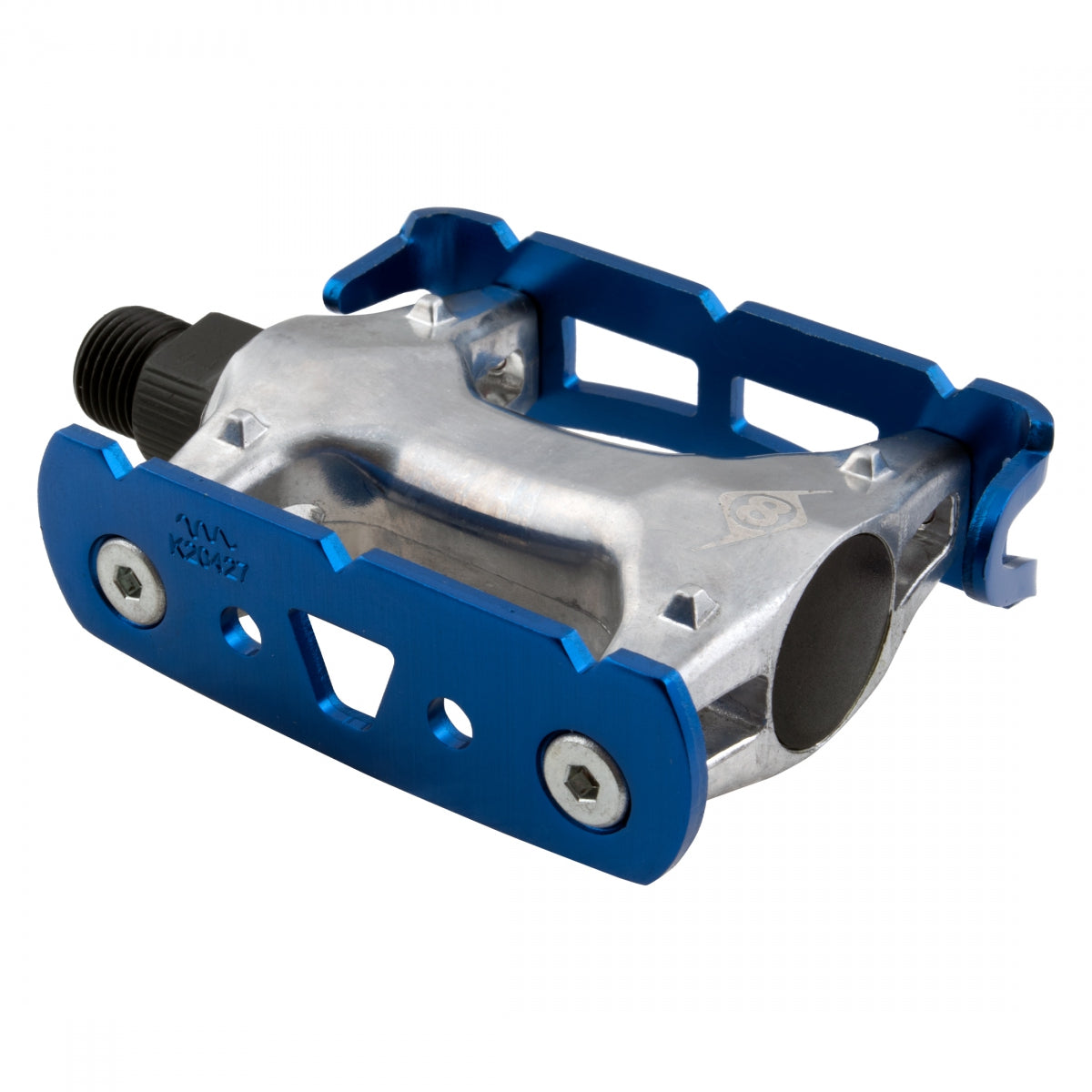 Origin8 Pro Lite Track Platform Pedals 9/16" Chromoly Axle Alloy Body Ano-Blue