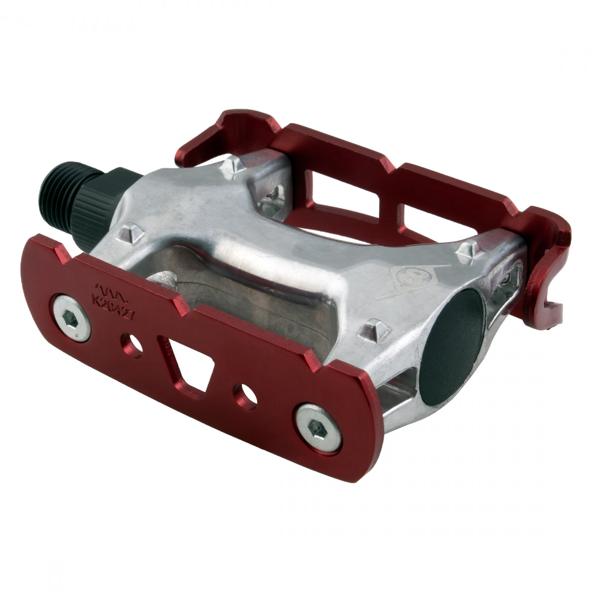 Origin8 Pro Lite Track Platform Pedals 9/16" Chromoly Axle Aluminum Body Ano-Red