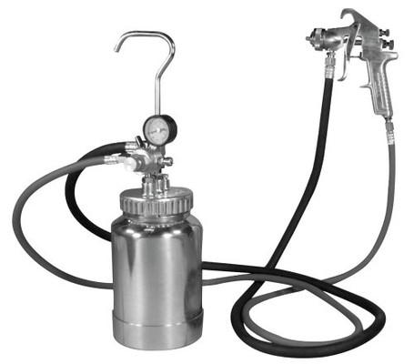 Astro Pneumatic 2 Quart Pressure Pot with Silver Gun and Hose (2PG8S)