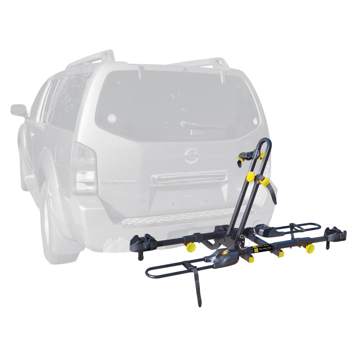 Car Bike Rack Sunlite HRT-250 1.25-2in Receiver Tray Rack 1-1/4 or 2in 2 Bike
