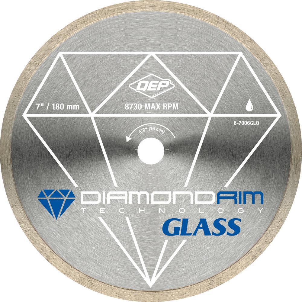 Glass Series 7 in. Wet Tile Saw Continuous Rim Diamond Blade