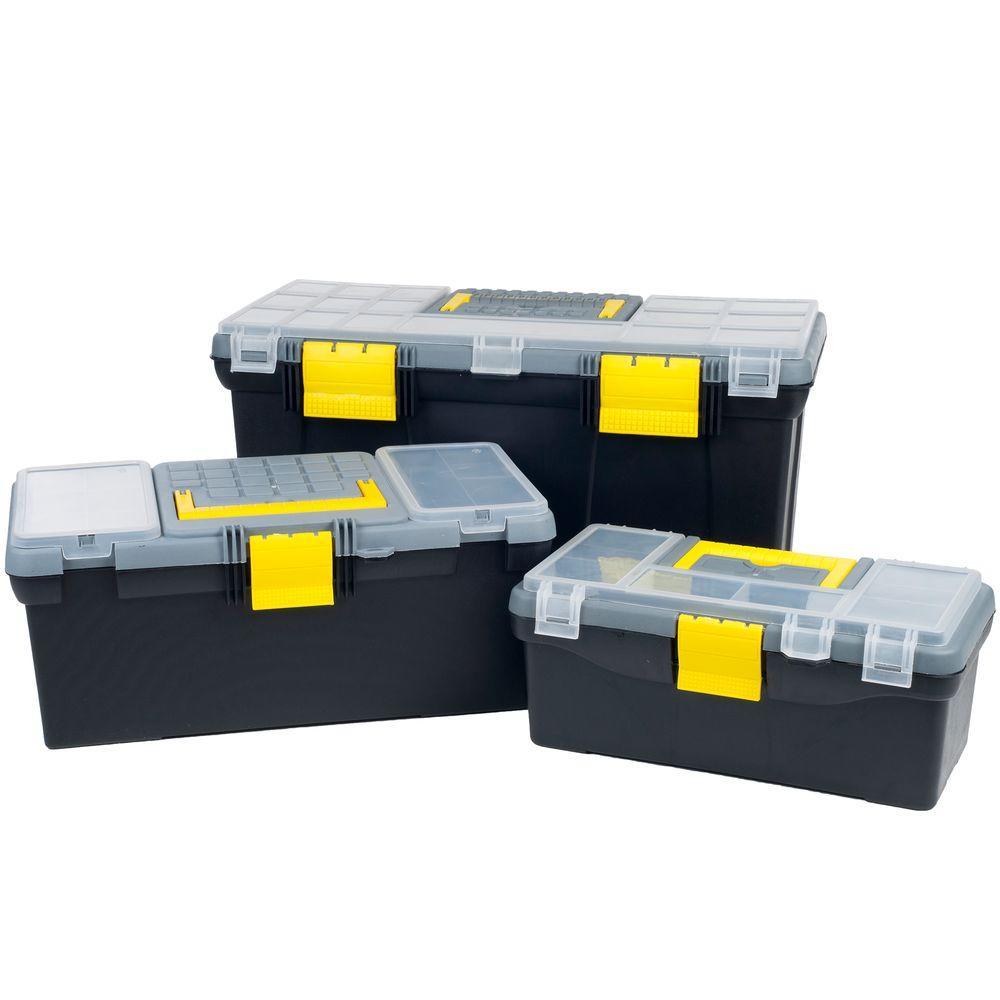 19.75 in. Parts and Crafts 3-in-1 Storage Tool Box