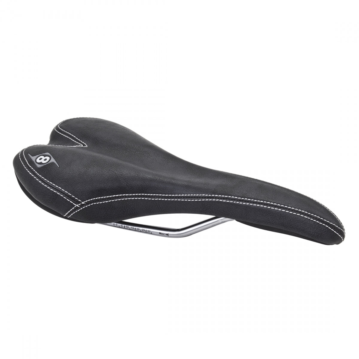 Bike Saddle Origin8 Pro Uno-S - Black 127mm Width Chromoly Rails Gel Foam Material