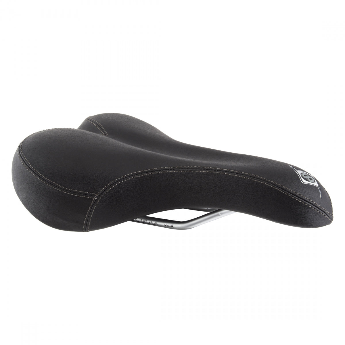 Bike Saddle Origin8 Sport Uno-S - Black Steel Rails Unisex Multi-Relief Gel Chassis