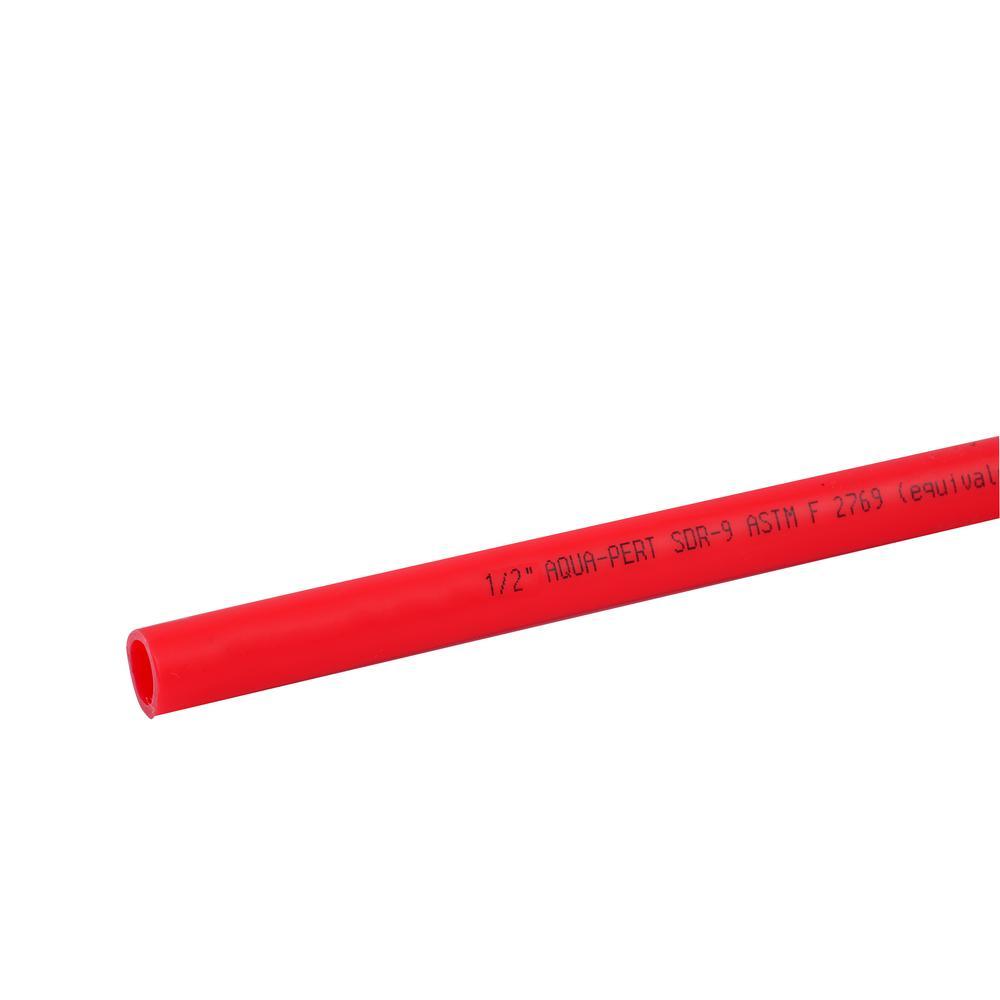 3/4 in. x 5 ft. Red Straight PERT Pipe