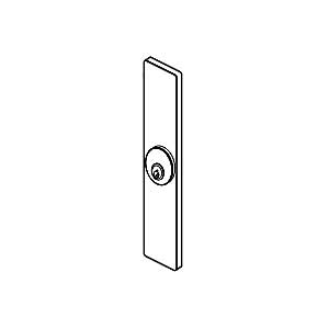Accentra (Yale) 501F 630 Narrow Escutcheon Trim, Escutcheon x Less Cylinder US32D/630 Satin Stainless Steel