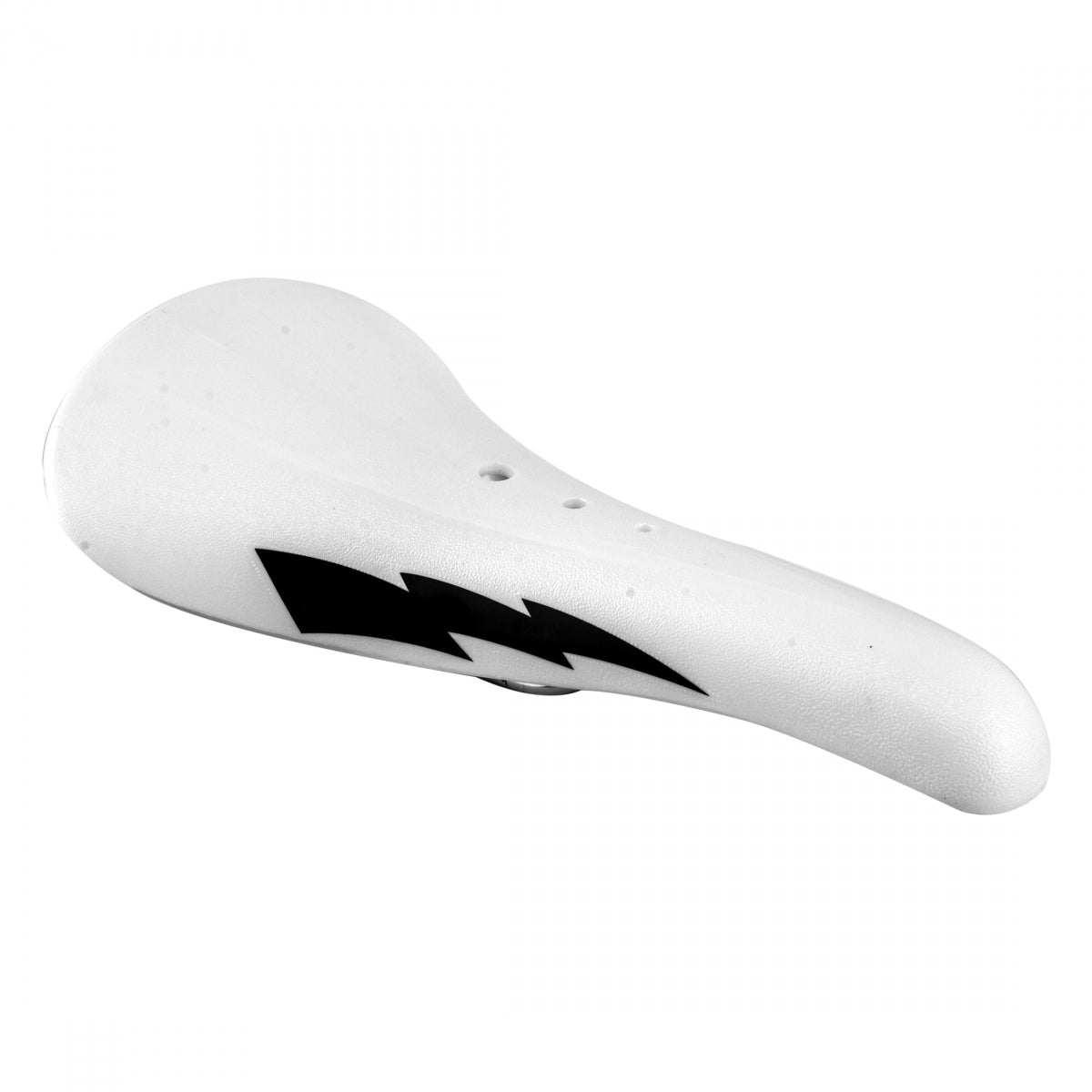 BMX Bicycle Saddle Se Bikes Blitz Seat BMX - White/Black 135mm Width Steel Rails Unisex