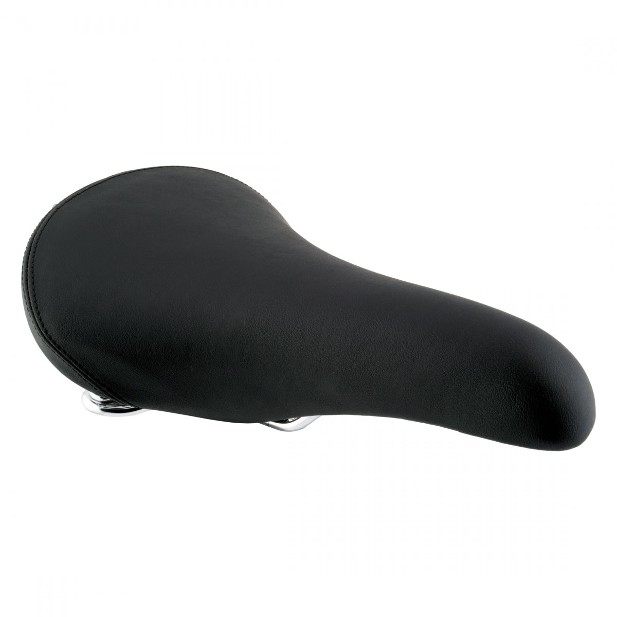 Bike Saddle Pure Cycles City Classic - Black Stell Rails PVC Cover Unisex