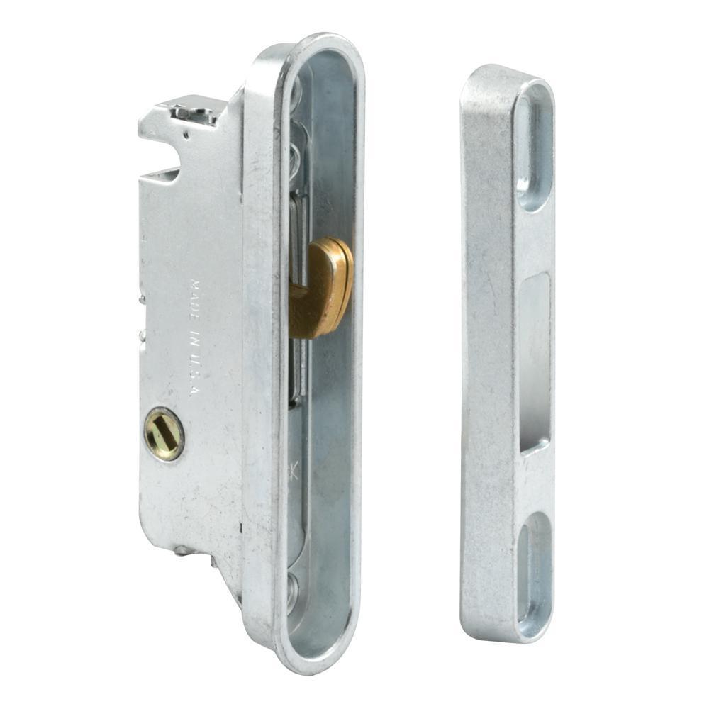 3-9/16 in., Steel, Mortise Lock and Keeper