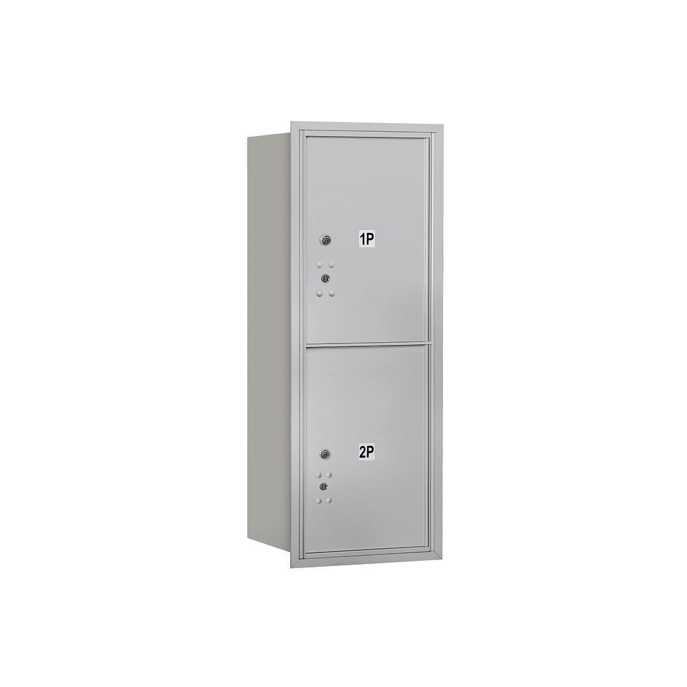 3700 Horizontal Series 2-Parcel Locker Recessed Mount Mailbox