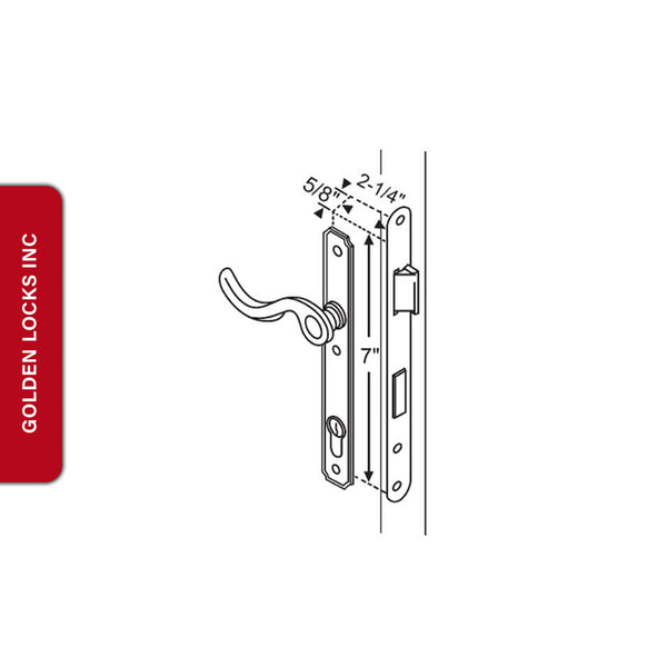 Swing door Lockset 55-126PB