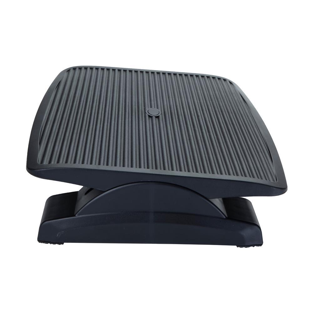 Black Adjustable Height Ergonomic Foot Rest
