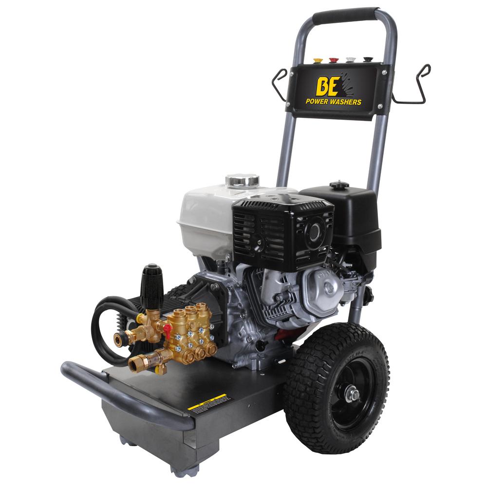 4000 PSI 4 GPM Cold Water Gas Pressure Washer with Triplex Pump Honda - California Compliant