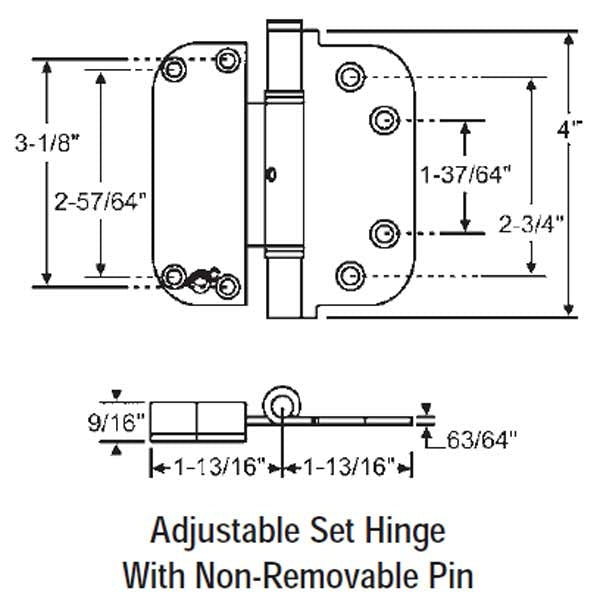 Adjustable Set Hinge 56-224ab
