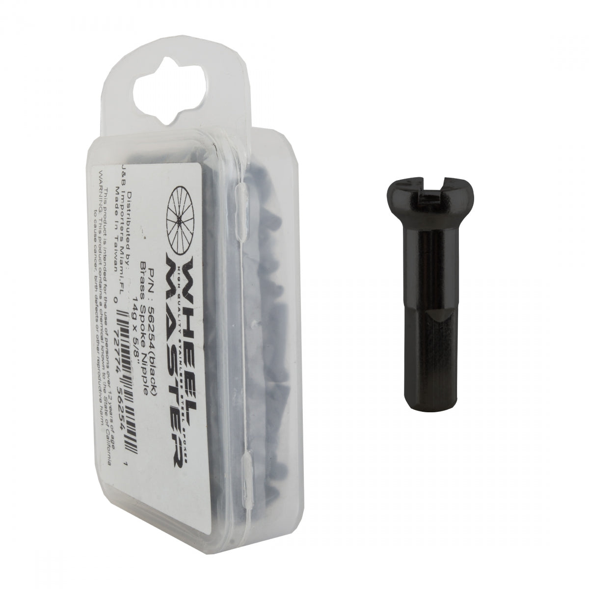 Wheel Master Nipples Standard 2.0 (14G) 16mm Black