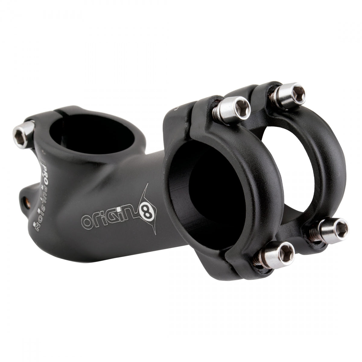 Origin8 Pro Fit Alloy Ergo Stem 25.4 or 31.8mm 90mm +/- 35 Deg Road or Mountain