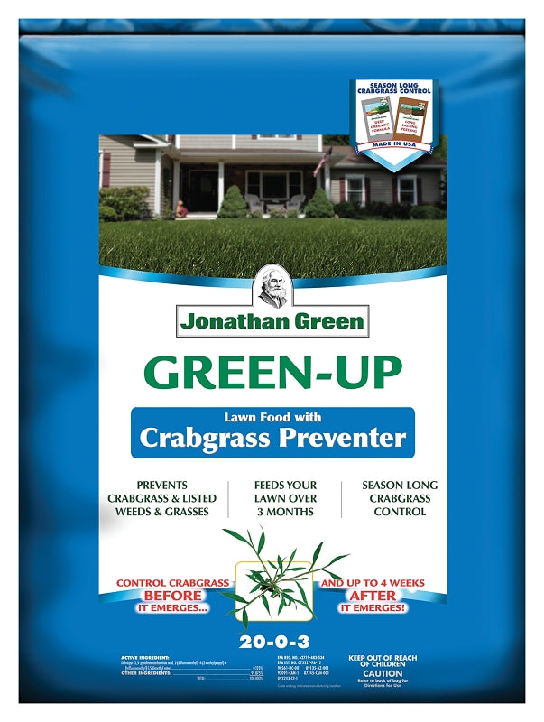 Jonathan Green Green-Up 10456 Lawn Fertilizer, 16 lb Bag, Granular, 20-0-3 N-P-K Ratio