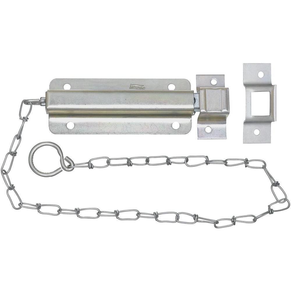 6 in. Zinc Plated Chain Bolt