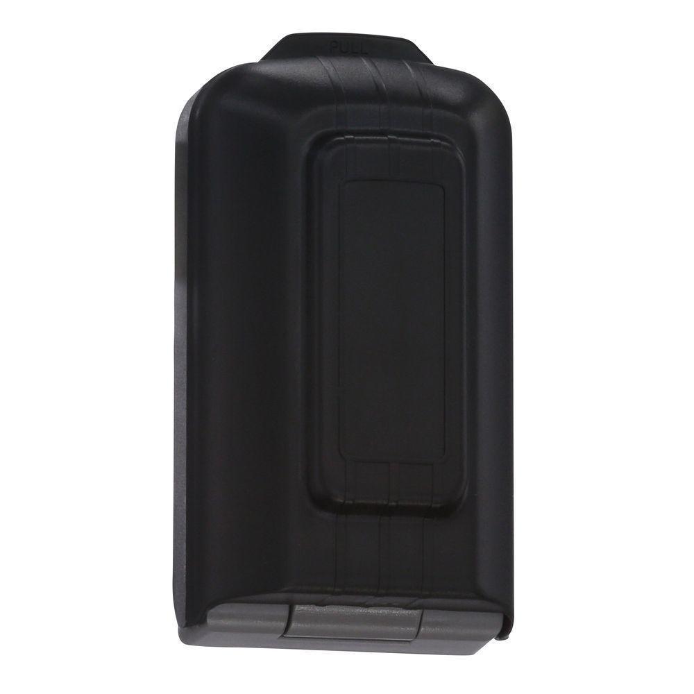 5-Key Lock Box with Pushbutton Combination Lock, Titanium