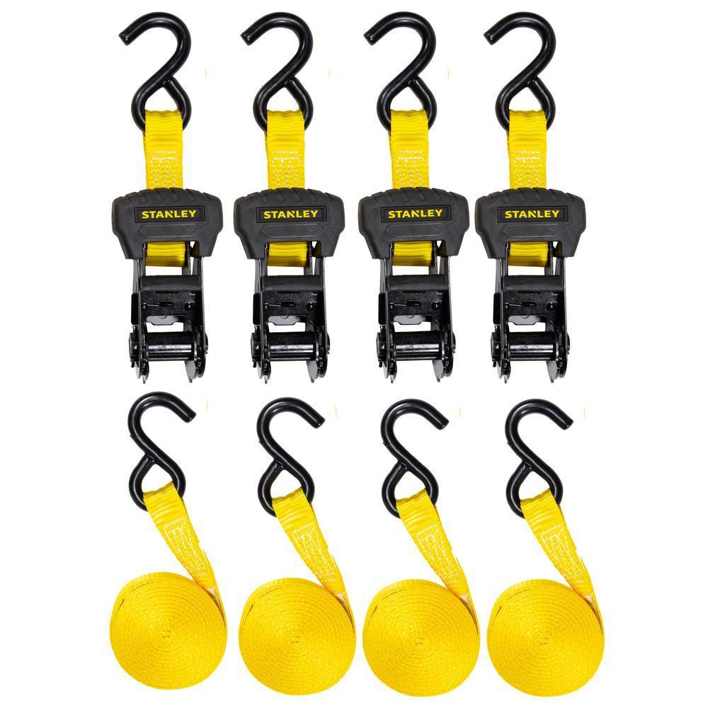 1.25 in. x 16 ft. x 3000# Ratchet Straps (4-Pack)