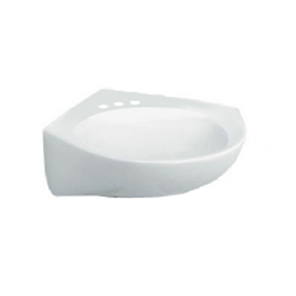 Cornice Wall-Mount Bathroom Sink in White