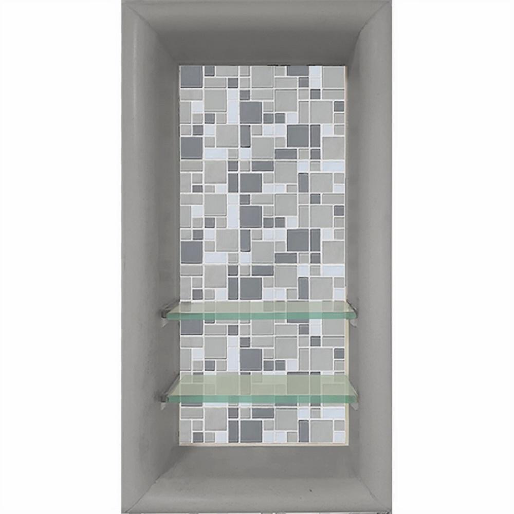 Newport 12 in. x 4 in. x 24 in. Shower Niche in Portland Cement