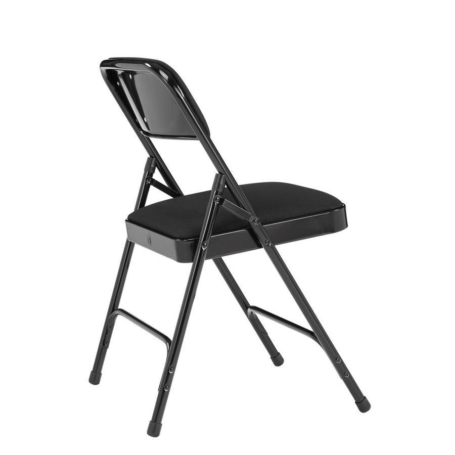National Public Seating 52-Pack Indoor Black Metal Upholstered Banquet Folding Chair
