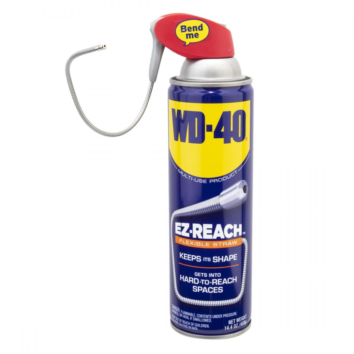 Wd-40 Bike EZ-Reach Aerosol 14.4 oz 8" Flexible Straw