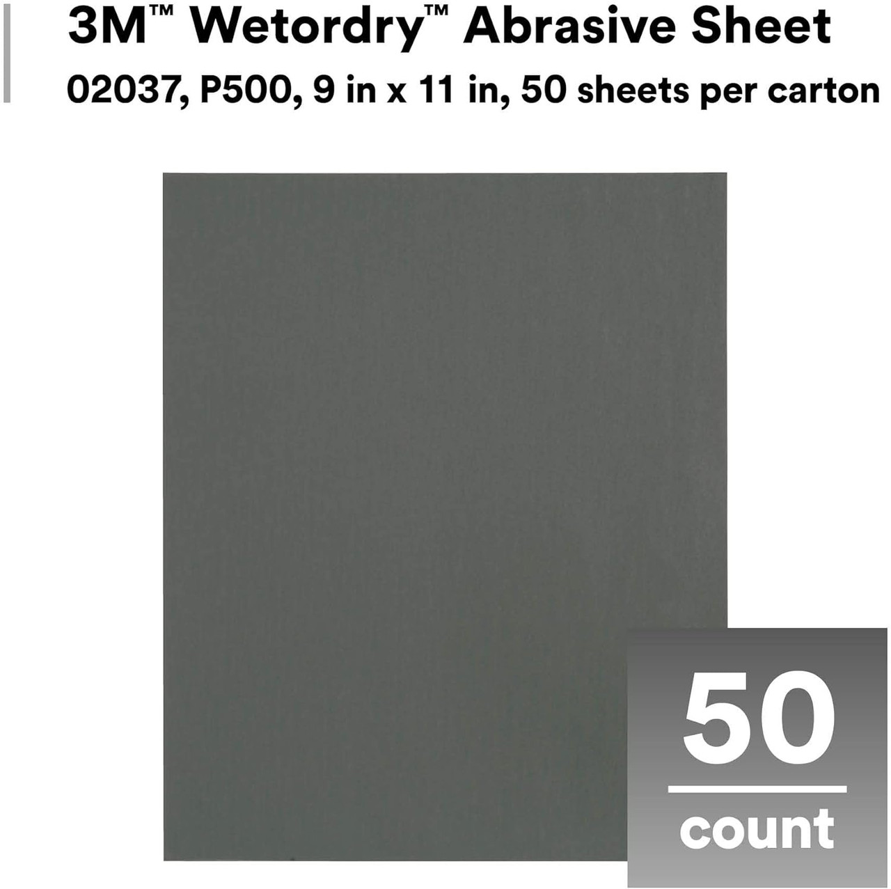 3M 9" X 11" 1500A Imperial Wetordry Sheet (2032) - Image 3