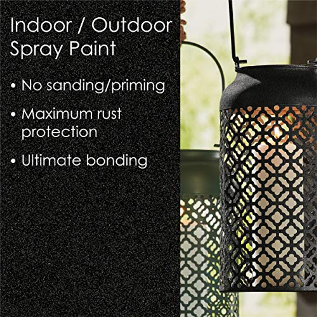 Krylon Fusion K02776007 All-In-1 Spray Paint for In/Outdoor, Textured Black 12oz - Image 3