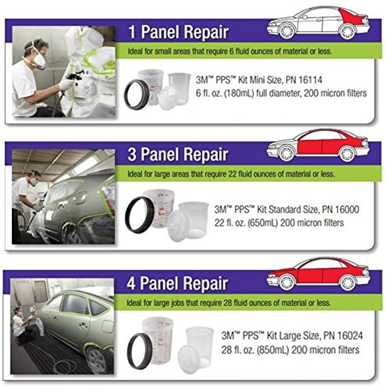 3M 28 oz 200 Micron Filter Large PPS Lid & Liner Kits (16024) - Image 3