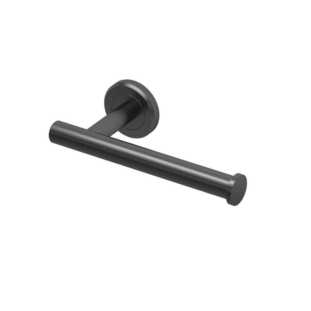 Latitude II Single Euro Toilet Paper Holder in Matte Black