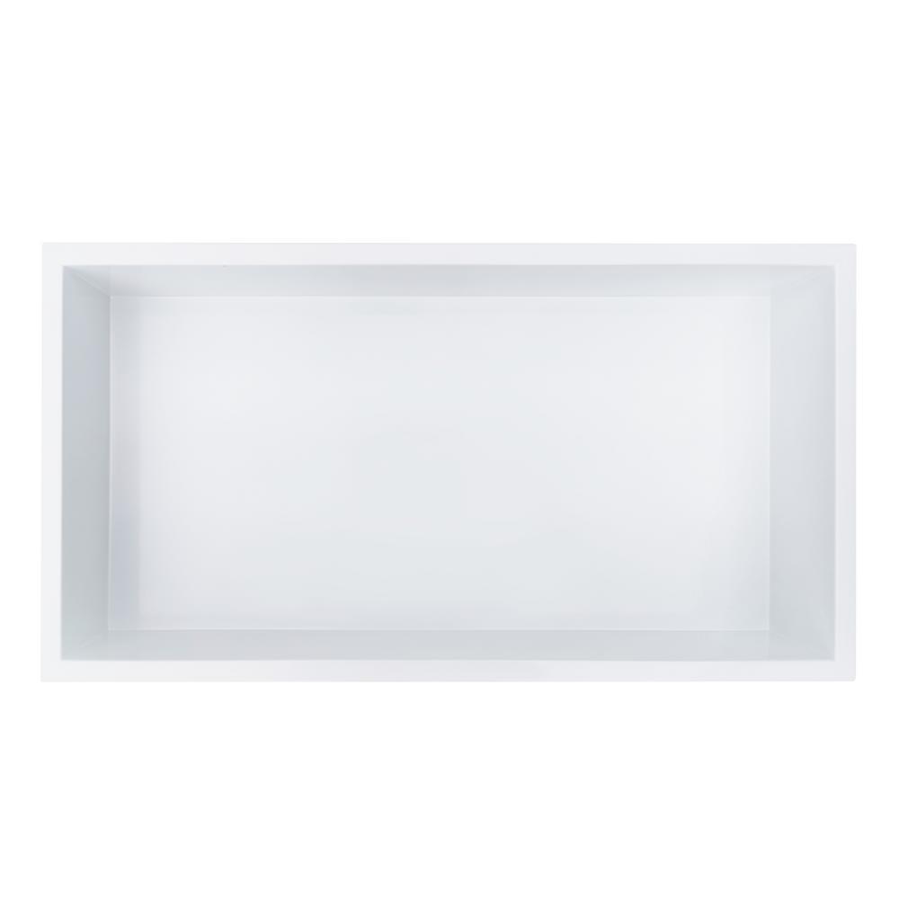 Showroom Series 12 in. x 24 in. Shower Niche in White