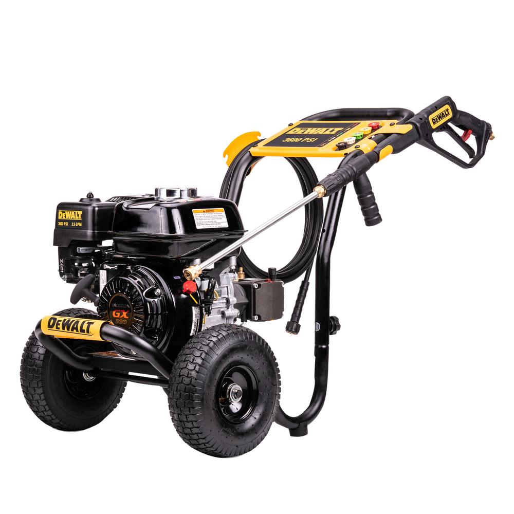 DEWALT 3600 PSI at 2.5 GPM HONDA GX200 with AAA Triplex Pump Cold Water Professional Gas Pressure Washer